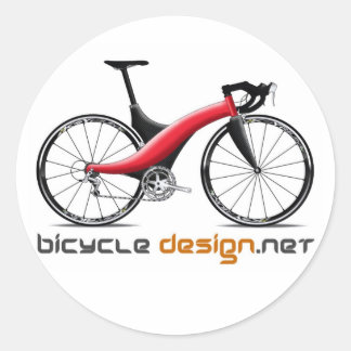 Pegatinas redondos de diseño de bicicletas