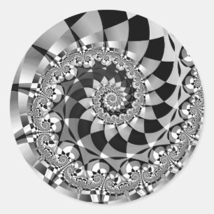 Pegatinas redondos de "Down the Rabbit Hole"