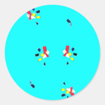 pegatinas redondos de "Fragmentos"