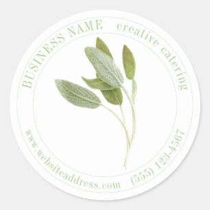 PEGATINAS redondos de gran tamaño FRESH SAGE Biz I