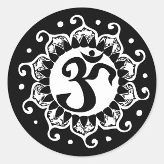 Pegatinas redondos de Lotus OM