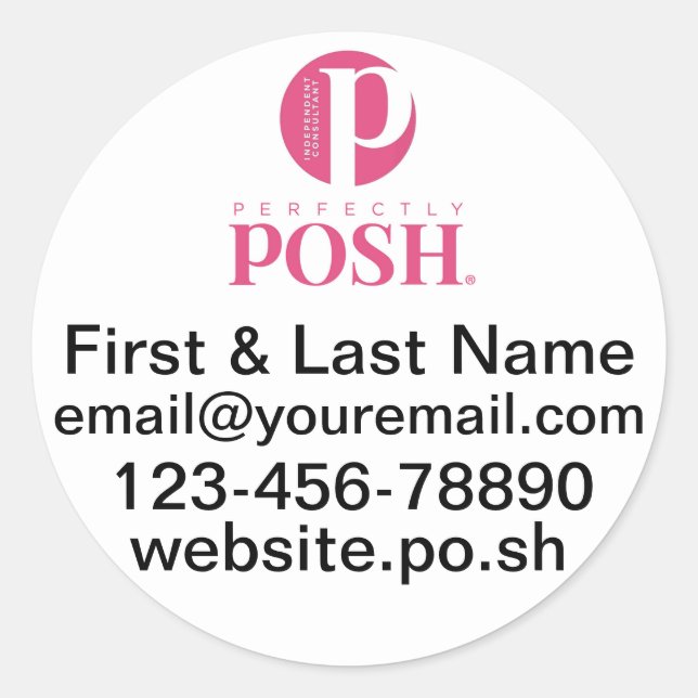 Pegatinas redondos de Personalizado muy elegantes (Anverso)