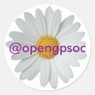 pegatinas redondos del openGPSoC