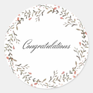 pegatinas redondos para eventos felices