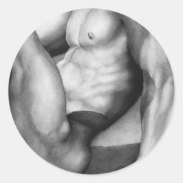 Pegatinas Redondos Para Hombres Con Modelo Masculi