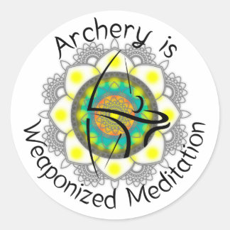 Pegatinas redondos para los casos del arco