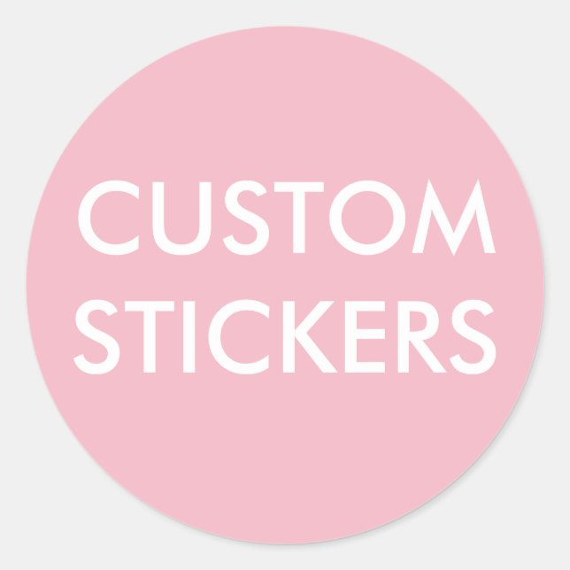 Pegatinas redondos personalizados personalizados e (Anverso)