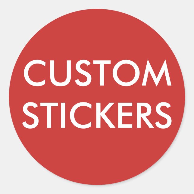Pegatinas redondos personalizados personalizados e (Anverso)