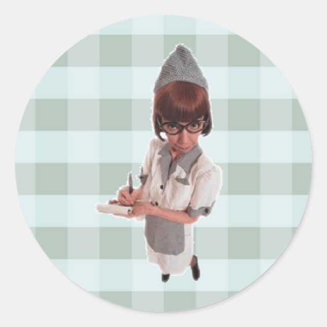 Pegatinas - RETRO DINER GAL 1950 (Anverso)