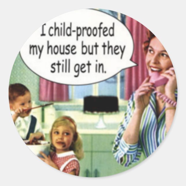 Pegatinas Retro divertidos 1 (Anverso)