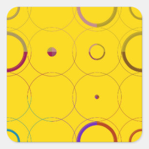 Pegatinas retros coloridos del arte pop del