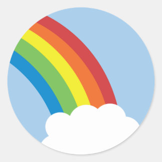 pegatinas retros del arco iris de los años 80