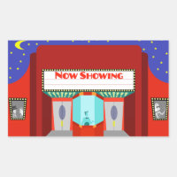 Pegatinas retros del cine