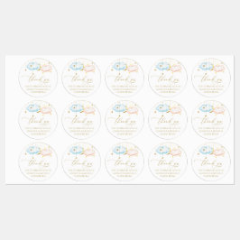 Pegatinas reveladoras de género, estrellas azules 