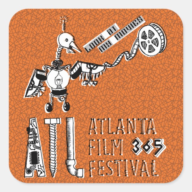 Pegatinas Robot Movie Bird (Anverso)