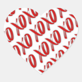 Pegatinas rojas sexys XOXO