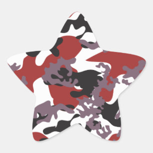 Pegatinas rojos de encargo de Camo