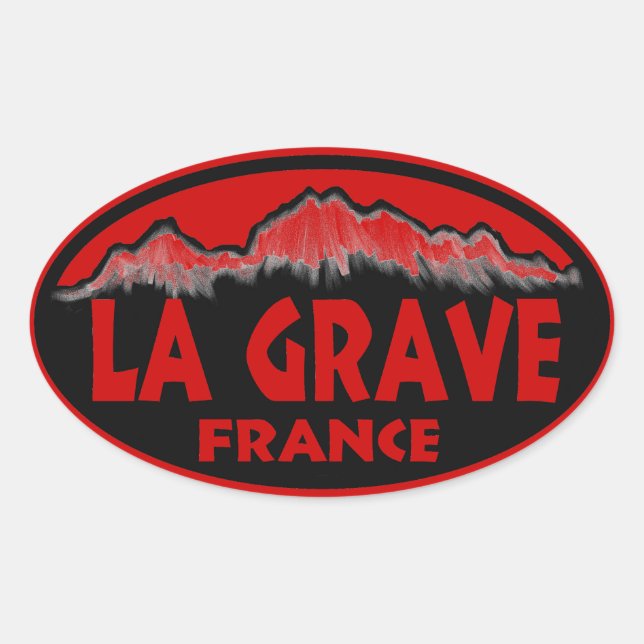 Pegatinas rojos de la Grave France (Anverso)