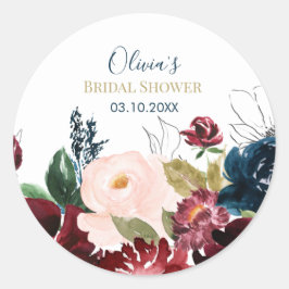 Pegatinas románticos de la ducha de novias favorit