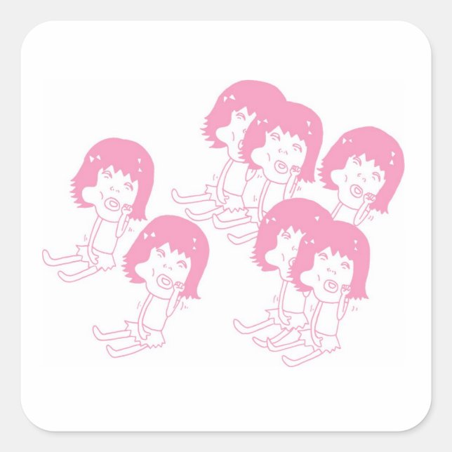 Pegatinas Rosa Cheeky (Anverso)