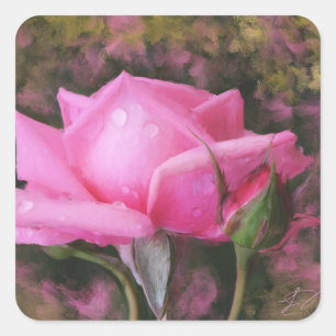 Pegatinas Rosa Rosa