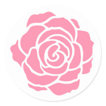 Pegatinas Rosa Rosa