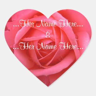 Pegatinas Rosa Rosada Rosas Románticos pegatinas d