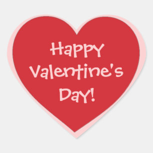 Pegatinas rosados rojos del corazón del el día d