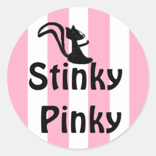 Pegatinas rosados Stinky