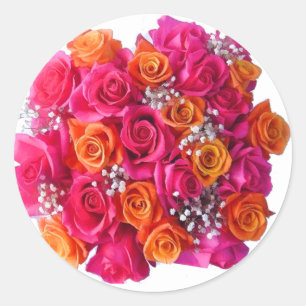 Pegatinas Rosas de Sello para sobres boda