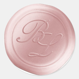 Pegatinas Rubor Pink Double Monogram Faux Wax Seúl