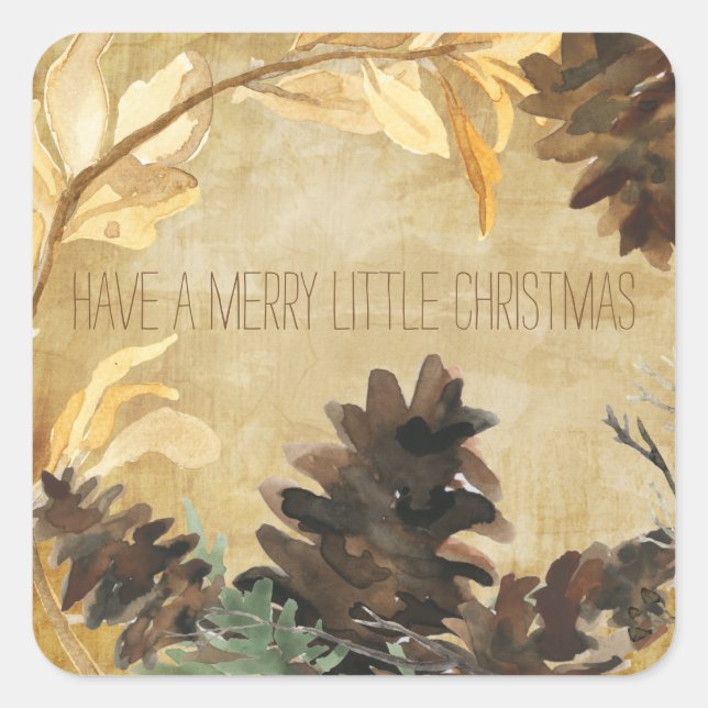 Pegatinas Rustic Pine Cones (Anverso)