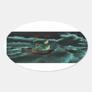 Pegatinas salvajes y tempestuosos del mar