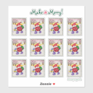 Pegatinas Santa de Ladybug