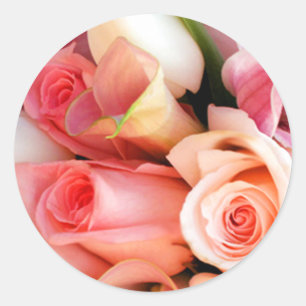 Pegatinas Sello para sobres Rosas bodas