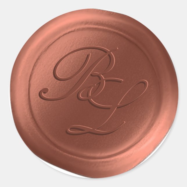 Pegatinas Sienna Double Monogram Faux Wax Seúl (Anverso)