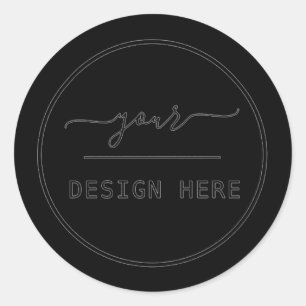 Pegatinas simples con logotipo comercial