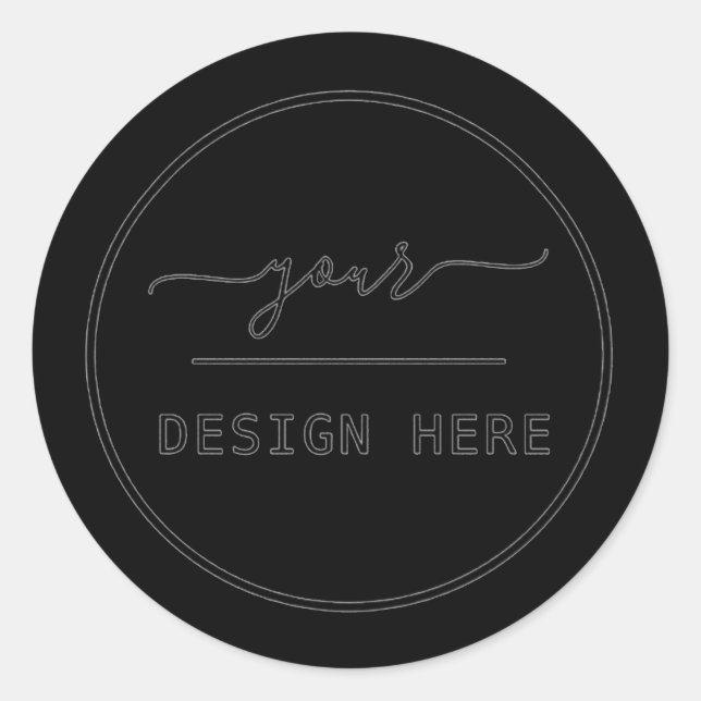 Pegatinas simples con logotipo comercial (Anverso)