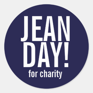 Pegatinas simples de la Marina Azul Jean Day
