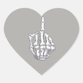 Pegatinas Skeleton Middle Finger