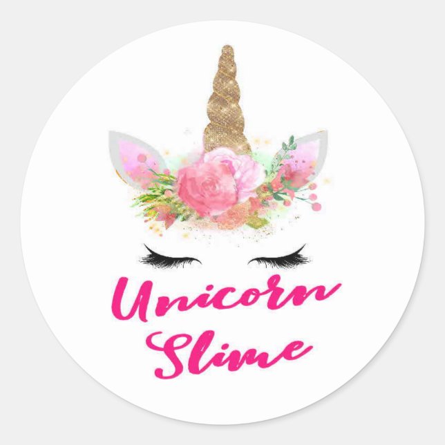 Pegatinas Slime de Unicorn (Anverso)