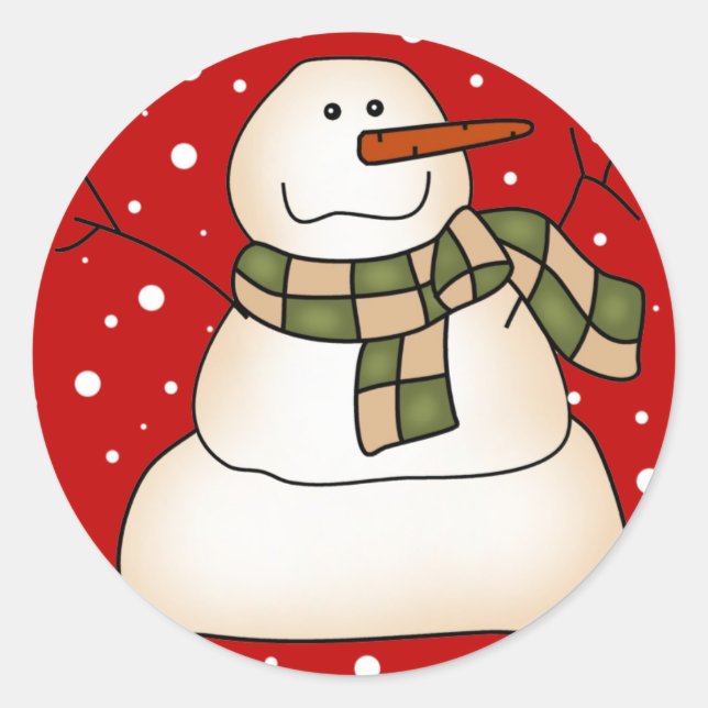 Pegatinas Snowman (Anverso)