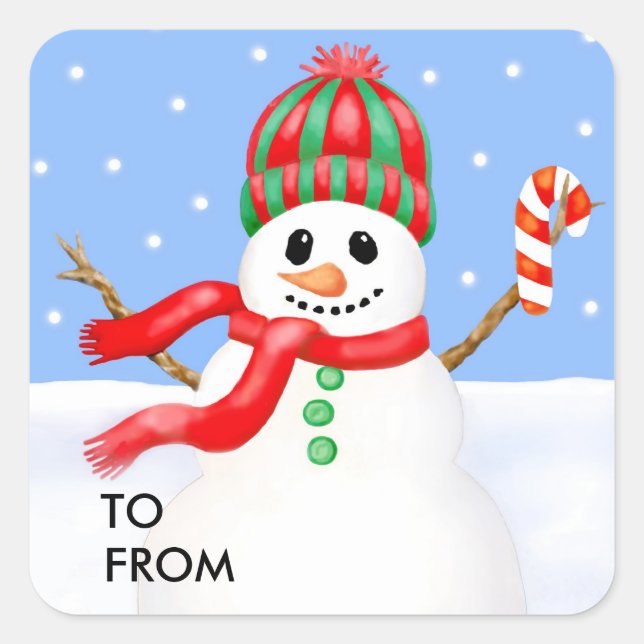 Pegatinas Snowman (Anverso)