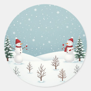 Pegatinas Snowman que van bien con Christm