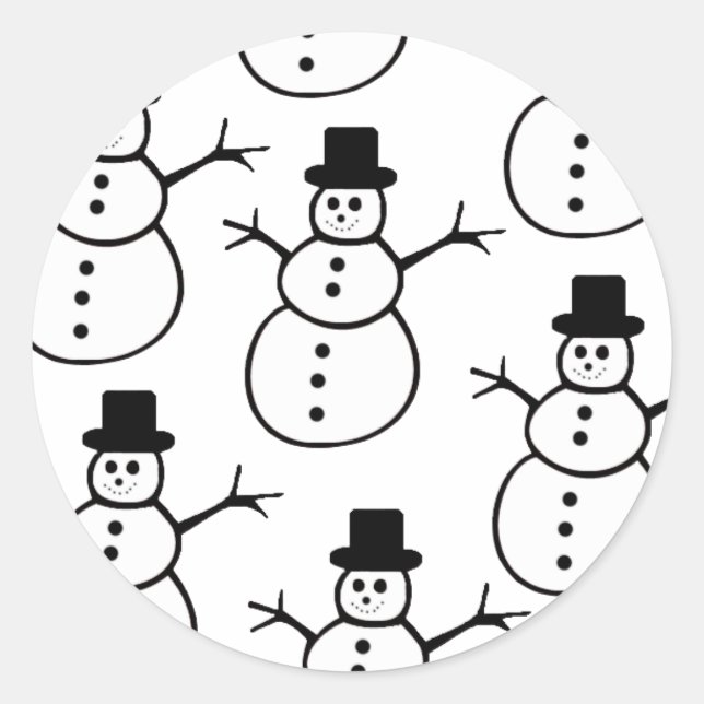 Pegatinas Snowmen (Anverso)