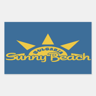 Pegatinas soleados de BULGARIA de la playa