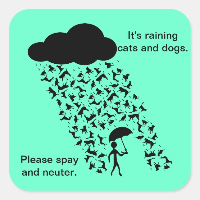 pegatinas "Spay and Neuter" (Anverso)