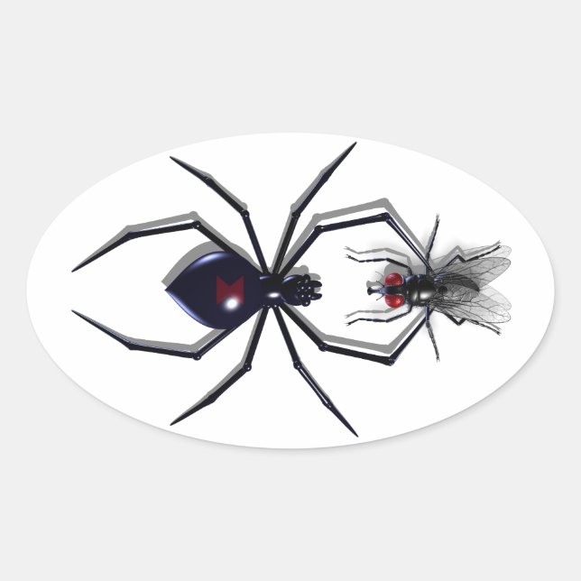 Pegatinas Spider & Fly (Anverso)