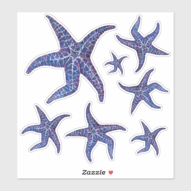 Pegatinas Starfish - AZUL (Hoja)