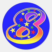 Pegatinas Stars Número 8